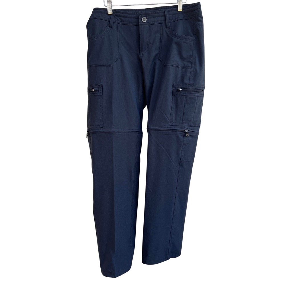 KUHL Horizon Convertible Pants Women Size 10 Gray Ripstop Hiking Cargo Gorpcore